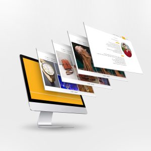 طراحی رابط کاربری و کاتالوگ دیجیتال تعاملی وبسایت شخصی حسین عابدی نسب