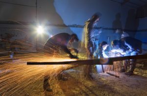 کارگاه برشکاری و جوشکاری المان های شهری